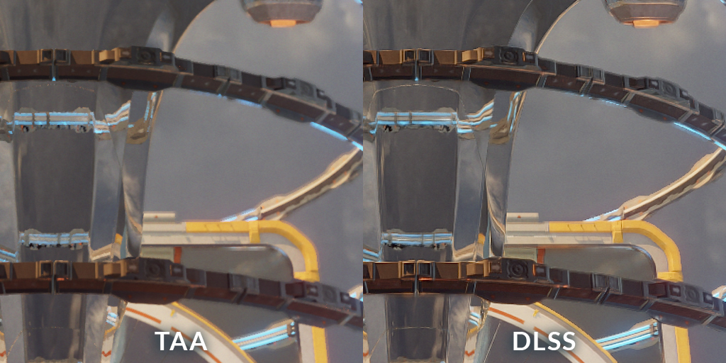 TAA vs DLSS comparison using 3DMark NVIDIA DLSS feature test